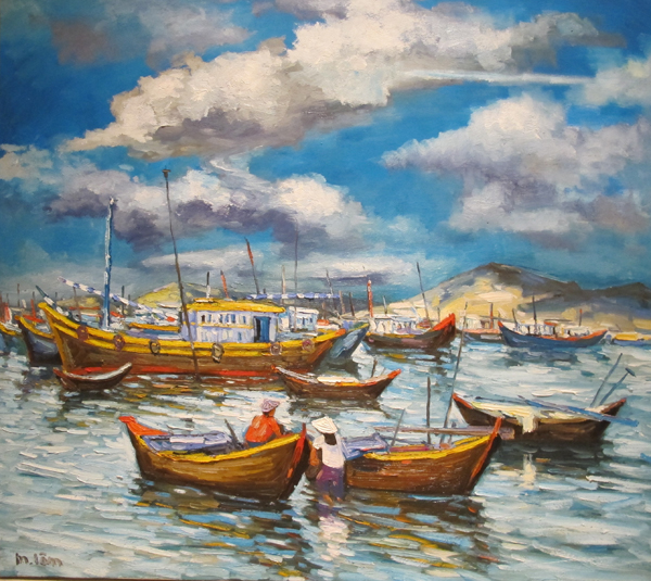 Boats in the sea
