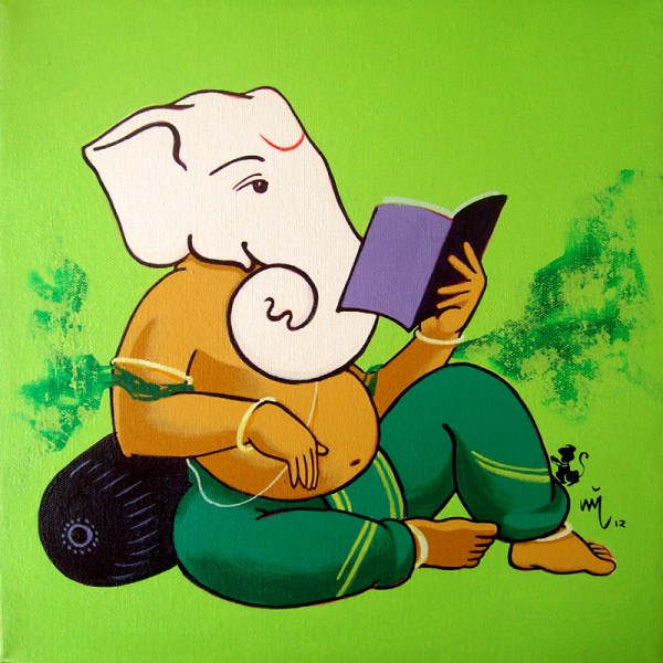 Ganpati With Book