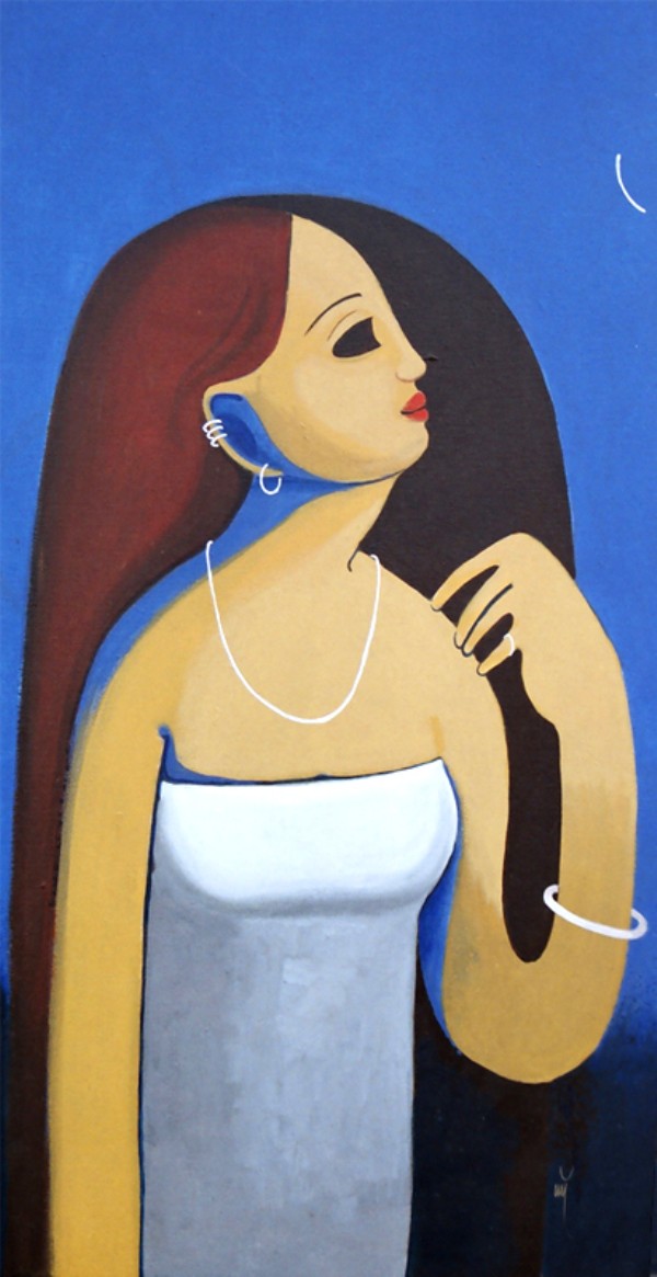 Woman with Moon